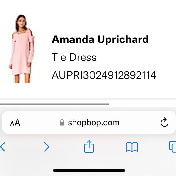 Pink long sleeve tie dress - Picture 2 of 2